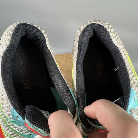 Nike Air Max Torch 4‎ Women's Size 7.5 White Neon Shoes Sneakers CW5607-100 - Picture 7 of 8